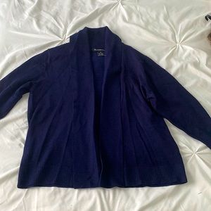 Navy blue open cardigan